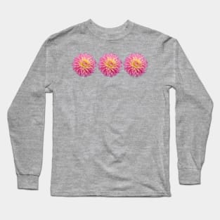 Pink Dahlias Long Sleeve T-Shirt